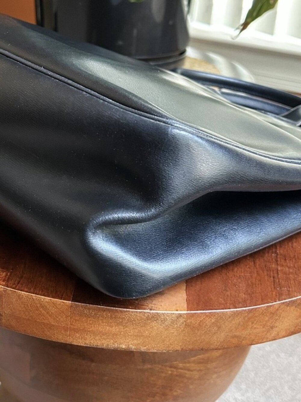 LONGCHAMP Roseau Leather Tote, Black - Picture 11 of 14